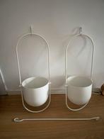 Twee IKEA CHILISTRÅN bloempotten, Gebruikt, Rond, Binnen, Ophalen of Verzenden