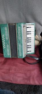 Kleine accordeon, 16 Bas en 23 Klavier, gewoon bieden., Overige merken, Gebruikt, Met riemen, Overige formaten