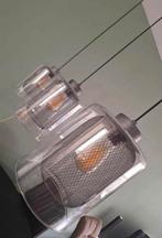 Hanglamp Raster met Glas - 3x ø20 cm, Huis en Inrichting, Lampen | Hanglampen, Ophalen, Zo goed als nieuw, Glas, Minder dan 50 cm