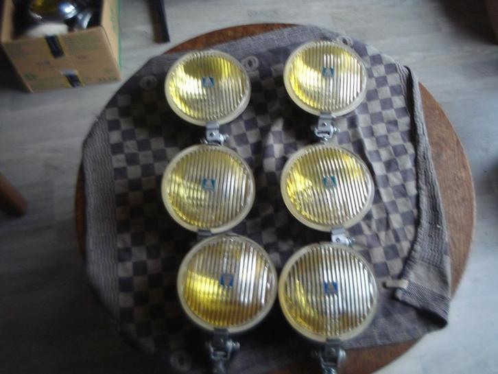 Oldtimer 3 sets hella mistlampen type 140 diameter 14,5 cm, Auto-onderdelen, Verlichting, Gebruikt, Verzenden