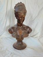 Unieke Gietijzeren Vrouwe Buste, Ophalen of Verzenden