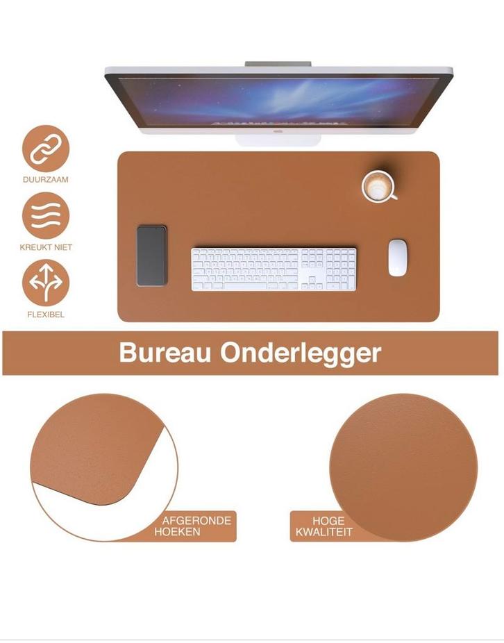 Professionele bureauonderlegger kunstleer, Diversen, Bureau-accessoires, Nieuw, Ophalen of Verzenden