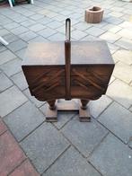 Bijna gratis Houten antieke uitrekbare naaidoos, Antiek en Kunst, Ophalen