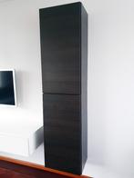 Bruin/zwarte (tv) hangkast 2 deurs design kast, Huis en Inrichting, Kasten | Kledingkasten, Ophalen, Met deur(en), 50 tot 100 cm