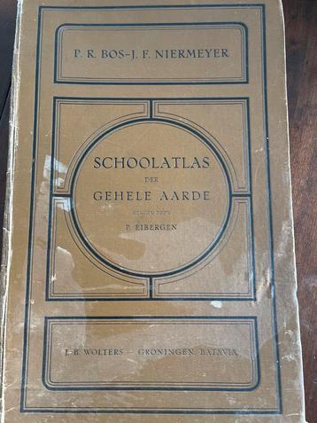 Bos-Niermeyer Schoolatlas der Gehele Aarde (1939, 36e druk) beschikbaar voor biedingen