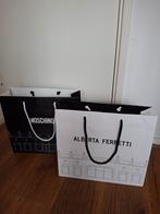 Twee Designer Papieren Tassen - Alberta Ferretti & Moschino, Ophalen of Verzenden, Zo goed als nieuw, Overige materialen, Kinderen en Volwassenen