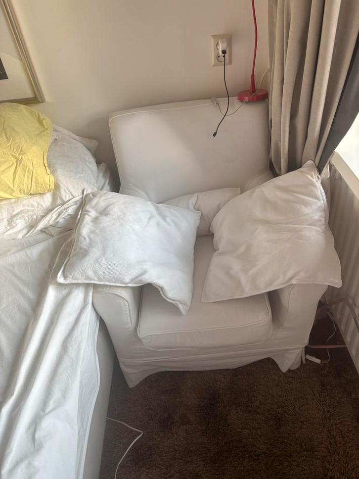 Ikea ektorp / jenny creme wit zeer comfortabel, Huis en Inrichting, Fauteuils, Nieuw, Stof, 50 tot 75 cm, Minder dan 75 cm, Ophalen of Verzenden