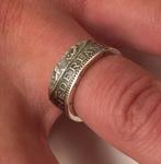 Zilveren Gulden Ring met UW Geboortejaar!, Sieraden, Tassen en Uiterlijk, Antieke sieraden, Ophalen of Verzenden, Zilver, Ring