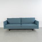 1x Montis Axel Bank 3-zits/190cm Blauw Stof - Slede Zwart, Niet ingevuld, 150 tot 200 cm, Niet ingevuld, Driepersoons