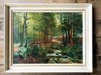 Wilhelm W Pramme - Olieverf schilderij Boslandschap 1922, Antiek en Kunst, Ophalen of Verzenden