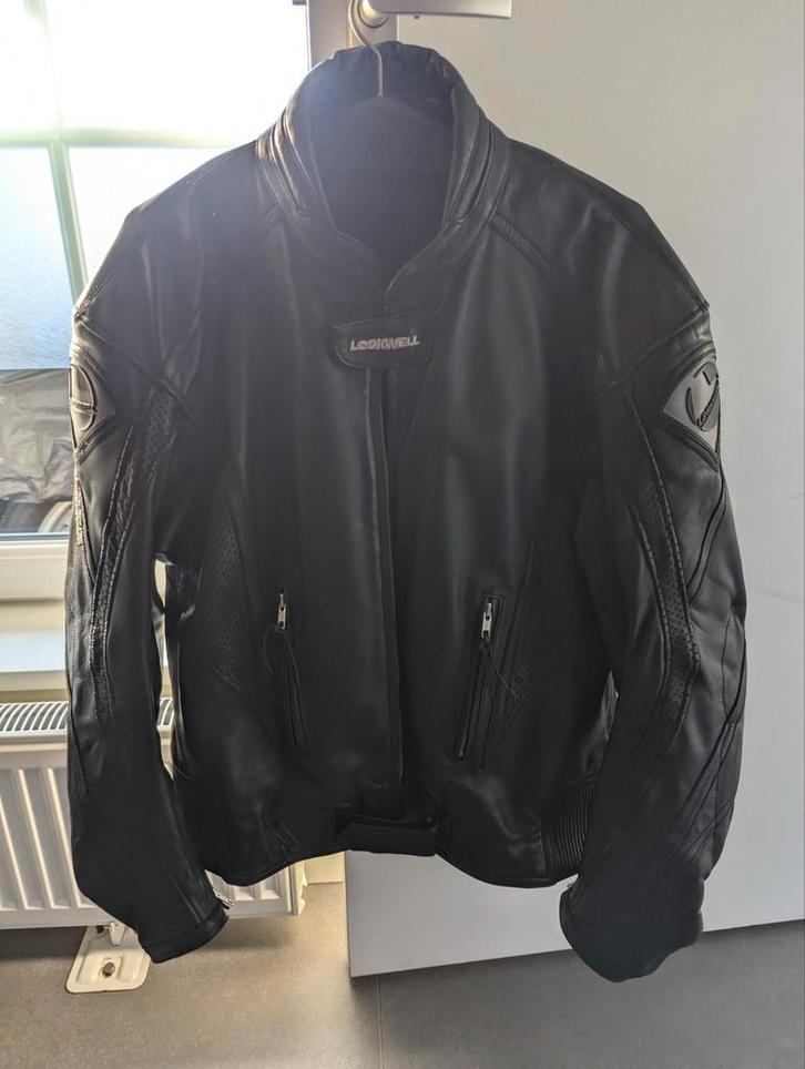 Lookwell leren motorjack met protection, Motoren, Kleding | Motorkleding, Jas | textiel, Heren, Tweedehands, Ophalen of Verzenden