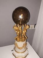Antieke Franse pendule met engelen, Antiek en Kunst, Antiek | Klokken, Ophalen of Verzenden