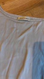 Repeat zijden shirt zilvergrijs M/l, Maat 38/40 (M), Ophalen of Verzenden, Zo goed als nieuw, Korte mouw