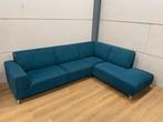 Mooie luxe blauwe hoekbank - GEREINIGD!!!, Huis en Inrichting, Banken | Bankstellen, Ophalen, 250 tot 300 cm, Luxe, Hoekbank