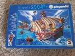 Puzzel - playmobil piraten - 200 stukjes - compleet, Ophalen of Verzenden, Zo goed als nieuw
