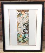 Uniek Alphonse Mucha Art Nouveau Affiche Poster, Antiek en Kunst, Kunst | Litho's en Zeefdrukken, Ophalen of Verzenden