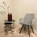 NIEUW: 2 x Livingfurn Eetkamerstoel Louise - Grijs, Ophalen, Twee, Nieuw, Metaal