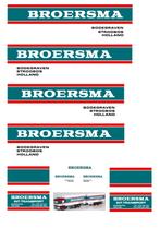 Vrachtauto decal 1:50 Broersma Bodegraven ( combi ), Verzenden, Nieuw, Bus of Vrachtwagen, Overige merken