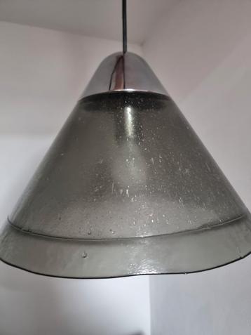 Vintage glazen design peill & putzler lamp hanglamp