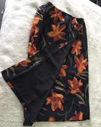 CHAUS lange rok zwart met grote geel oranje bloemen NIEUW, Overige kleuren, Maat 42/44 (L), Nieuw, Ophalen of Verzenden