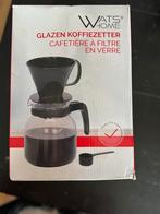 Glazen Koffiezetter - Nieuw!, Afneembaar waterreservoir, Overige modellen, Nieuw, Gemalen koffie