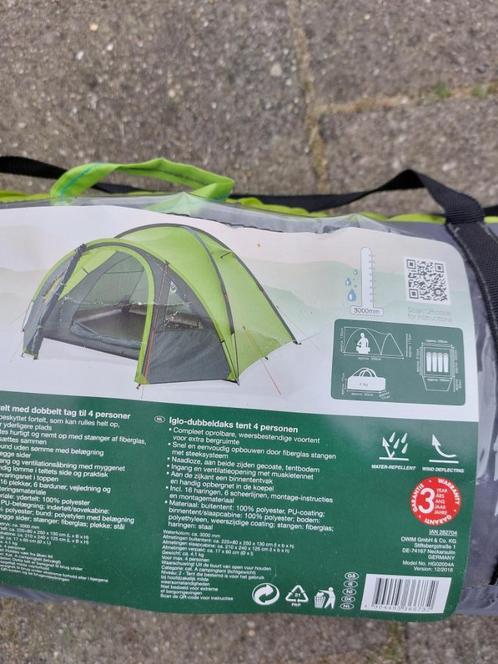 iglo-dubbeldaks tent 4 personen, Caravans en Kamperen, Tenten, tot en met 4, Zo goed als nieuw, Ophalen of Verzenden