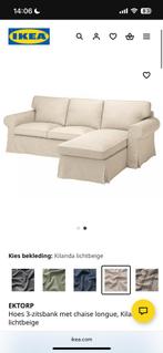 GEZOCHT Hoes Ektorp bank met chaise longue, Ophalen of Verzenden, Zo goed als nieuw, Tweepersoons