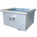 Zinken Vergaarbak (verzamelbak) modern, model Leiden, Verzenden, 60 tot 80 mm, Nieuw, Zink