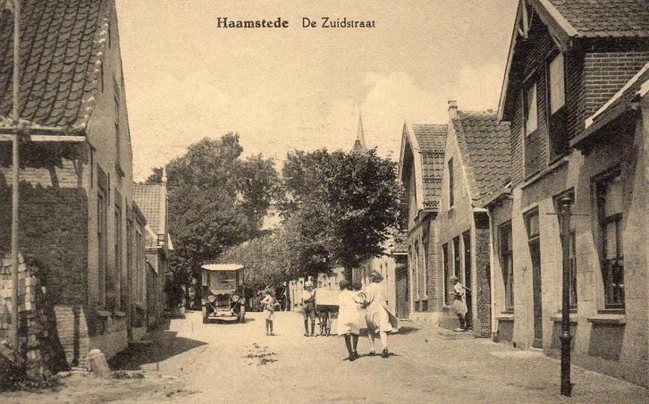 Haamstede - DeZuidstraat - Auto - uitg ochtman Zierikzee, Verzamelen, Ansichtkaarten | Nederland, Ongelopen, Zeeland, Voor 1920