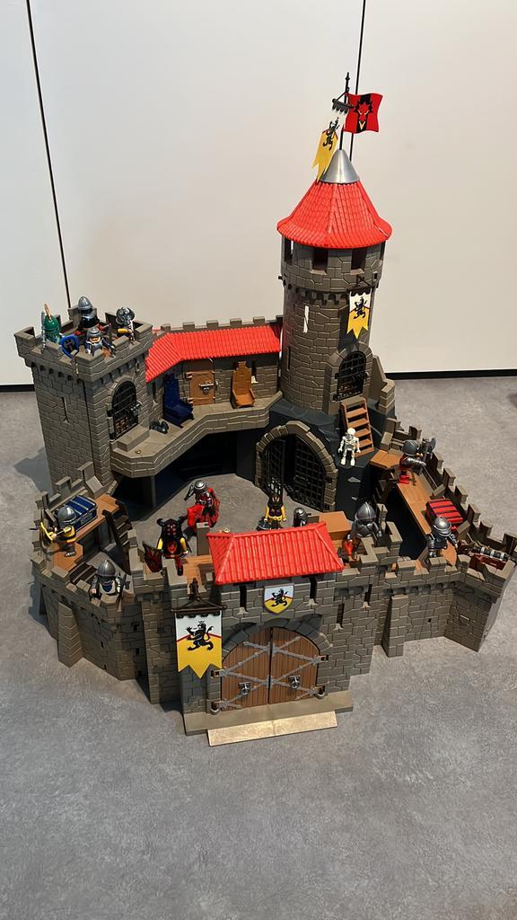 Playmobil Kasteel 4865 Leeuwenridders–19 poppetjes + extra’s, Kinderen en Baby's, Speelgoed | Playmobil, Gebruikt, Complete set