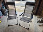 2x klapstoel met hoofdsteun, Ophalen, Zo goed als nieuw, Campingstoel