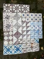 Grote partij antieke tegels - 118 stuks, Ophalen of Verzenden