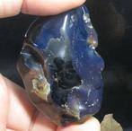 Barnsteen blauw - 62x43x24mm, Ophalen of Verzenden, Fossiel