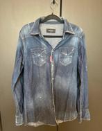 Dsquared2 denim blouse, Kleding | Heren, Overhemden, Ophalen of Verzenden, Zo goed als nieuw, Blauw, Halswijdte 39/40 (M)