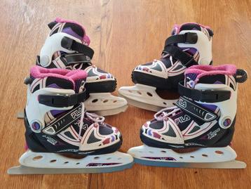 Fila verstelbare schaatsen paars/roze  beschikbaar voor biedingen