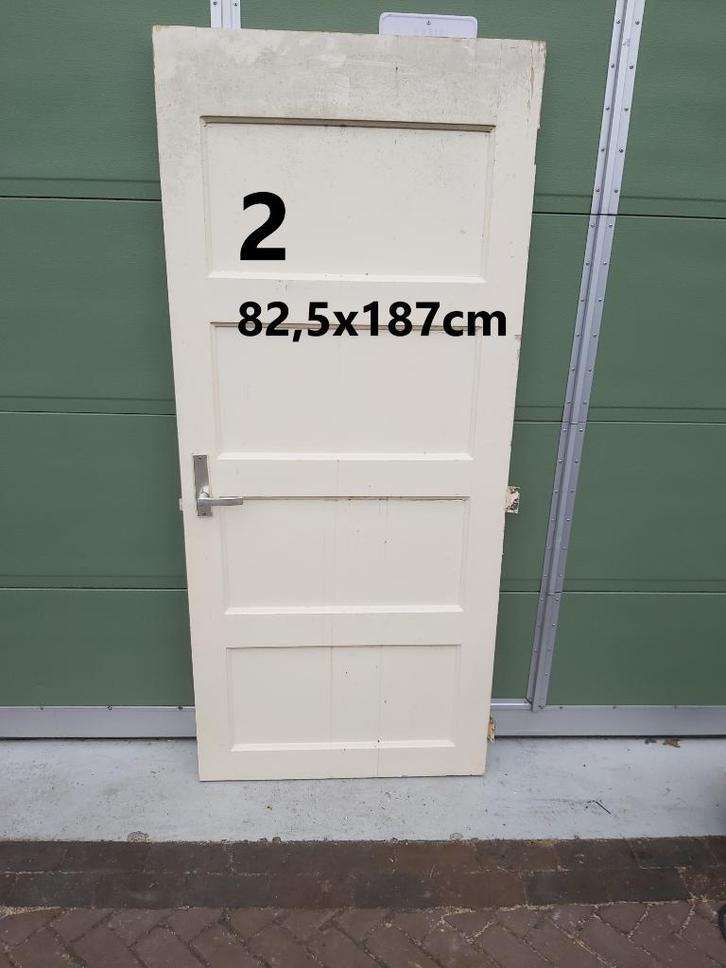 Binnendeuren deuren deur paneeldeur kozijn, Doe-het-zelf en Verbouw, Deuren en Horren, Gebruikt, Binnendeur, 200 tot 215 cm, Glas