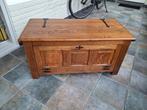 Massief eiken dekenkist voor& boven te openen middenplank ka, Ophalen, Zo goed als nieuw, Minder dan 50 cm, Minder dan 50 cm