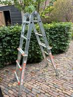 Waku multifunctionele ladder 4x3, Doe-het-zelf en Verbouw, Ladders en Trappen, Ophalen, Gebruikt