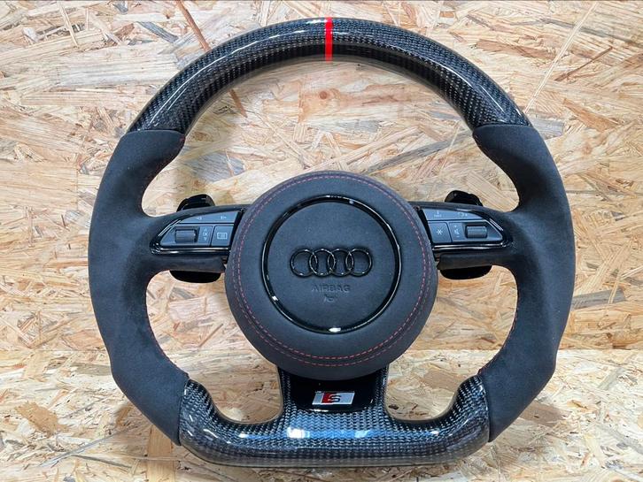 Audi S3 RS3 8V S6 RS6 S7 RS7 C7 S8 4N Stuur Alcantara Carbon, Auto-onderdelen, Besturing, Audi, Nieuw, Ophalen of Verzenden