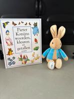 Pieter Rabbit koninn wooreen kleuren getallen boek knuffel, Ophalen, Zo goed als nieuw