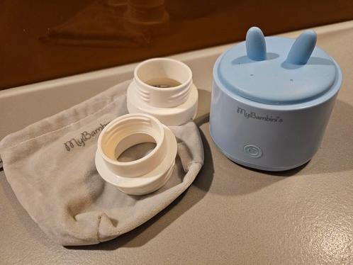 MyBambini's flessenwarmer draagbaar oplaadbaar difrax, Kinderen en Baby's, Babyvoeding en Toebehoren, Zo goed als nieuw, Flessen- of potjesverwarmer