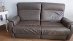 Rundleren relaxbank 2 1/2 zit kleur taupe. Als nieuw, Huis en Inrichting, Ophalen of Verzenden, Zo goed als nieuw