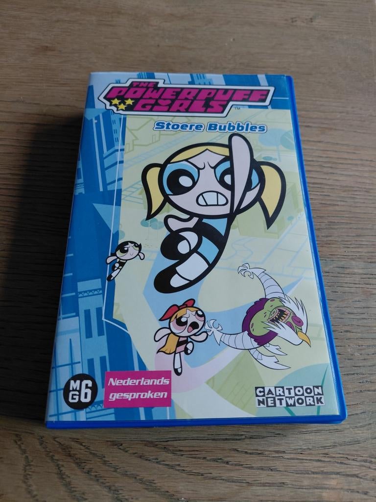 Powerpuff Girls videoband Stoere Bubbles. Cartoon network, Cd's en Dvd's, Alle leeftijden, Ophalen of Verzenden, Gebruikt, Tekenfilms en Animatie