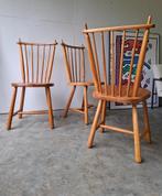 Vintage stoel Gelderland spijlen midcentury brutalisme, Huis en Inrichting, Ophalen, Gebruikt, Brutalisme vintage, Hout