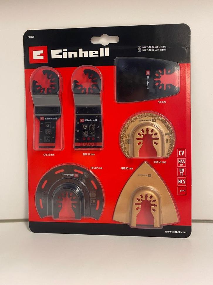 Einhell Multitool Accessoireset – 6-delig – Nieuw, Doe-het-zelf en Verbouw, Gereedschap | Handgereedschap, Nieuw, Ophalen of Verzenden