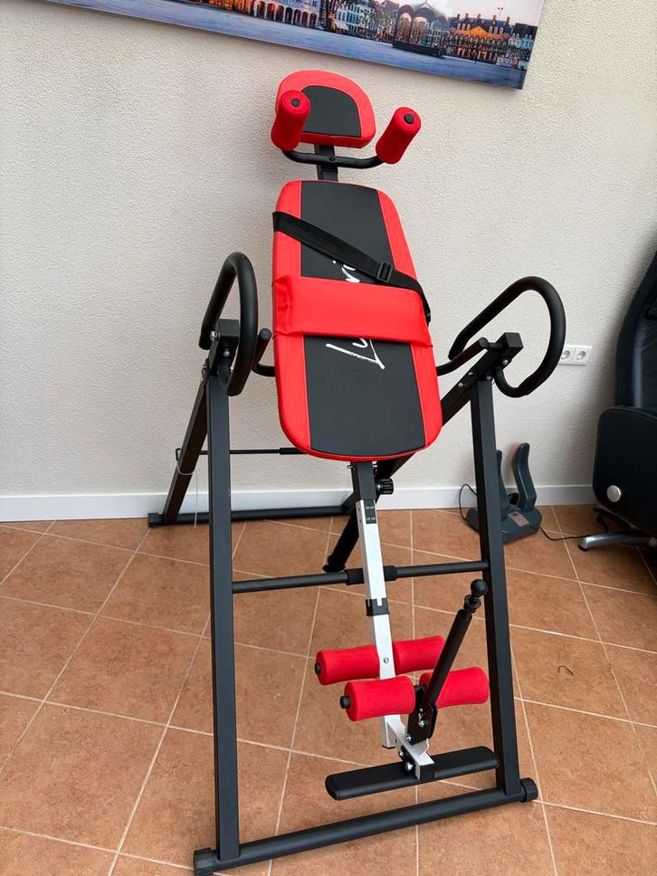 Inversietafel voor rug- en hernia klachten, Sport en Fitness, Fitnessapparatuur, Gebruikt, Overige typen, Rug, Metaal, Ophalen of Verzenden
