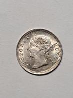 Straits Settlements 5 cent 1900 mooie kwaliteit, Verzenden, Zuidoost-Azië, Losse munt, Zilver