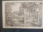 Schitterend gedetailleerde ets Brugge, Ophalen of Verzenden