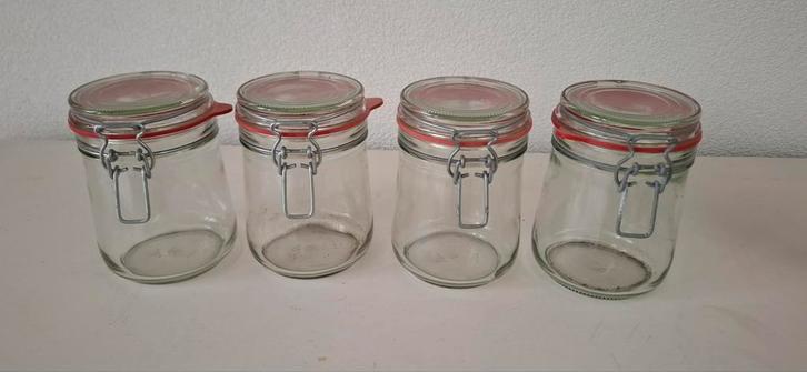 4 Weckpotten voor voorraad, Huis en Inrichting, Keuken | Keukenbenodigdheden, Ophalen of Verzenden
