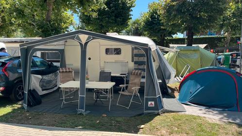 Beyerland vitesse 430 TM, Caravans en Kamperen, Caravans, Particulier, tot en met 4, 750 - 1000 kg, Treinzit, Beyerland, Dwarsbed
